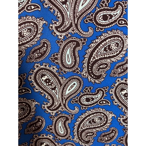 Banana Republic Women's Size 2 Blue Paisley Blake Pants - Picture 4 of 8
